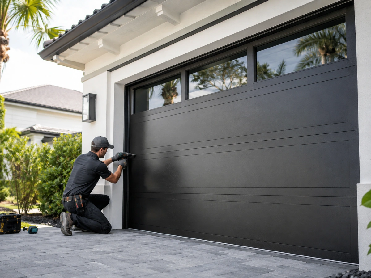 Garage door installation in Jupiter FL